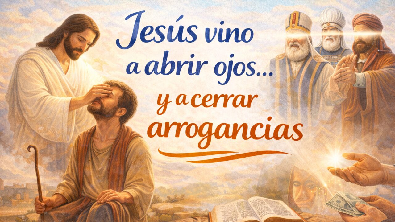 Jesús vino a abrir los ojos