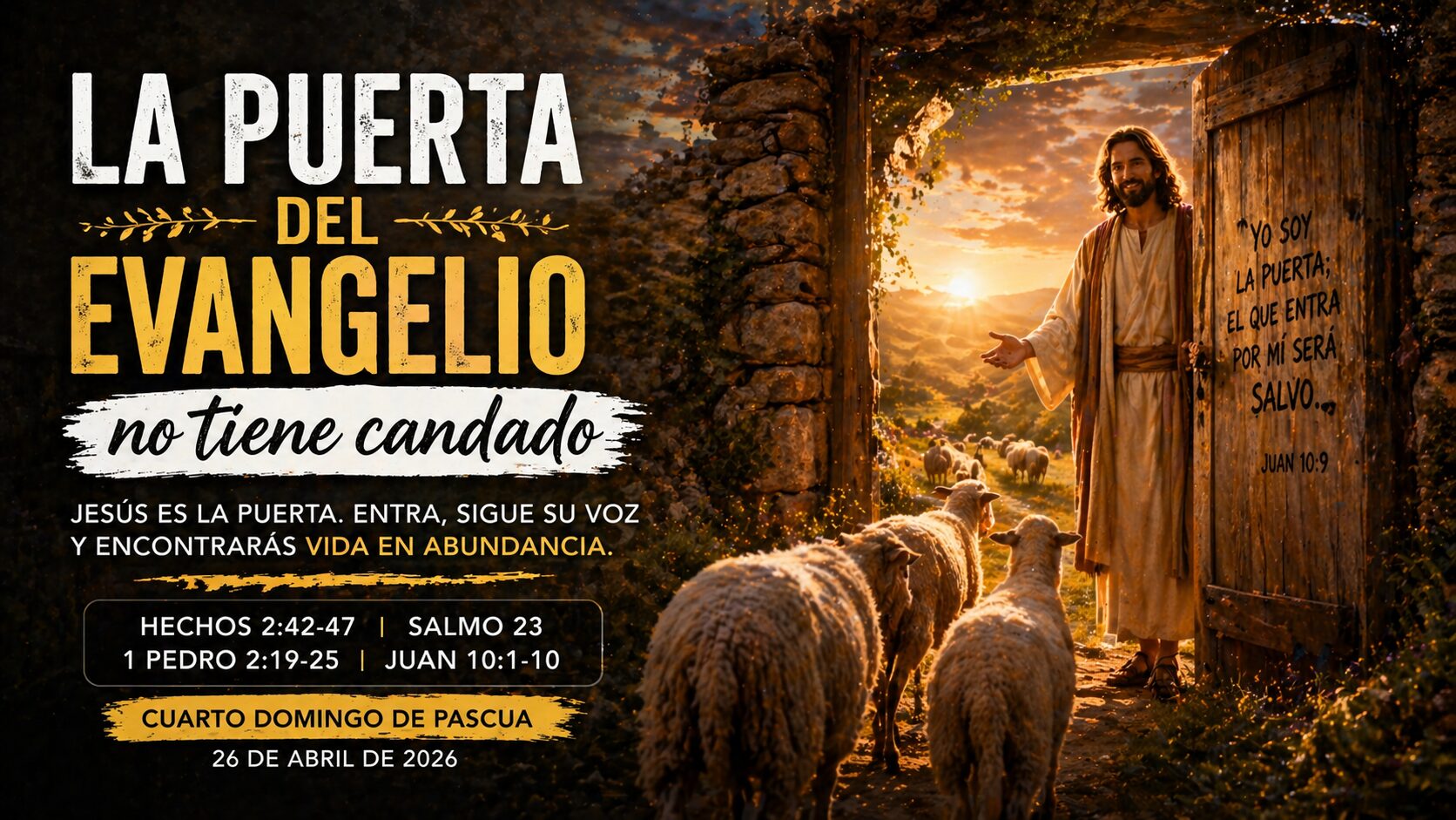 La puerta del evangelio no tiene candado