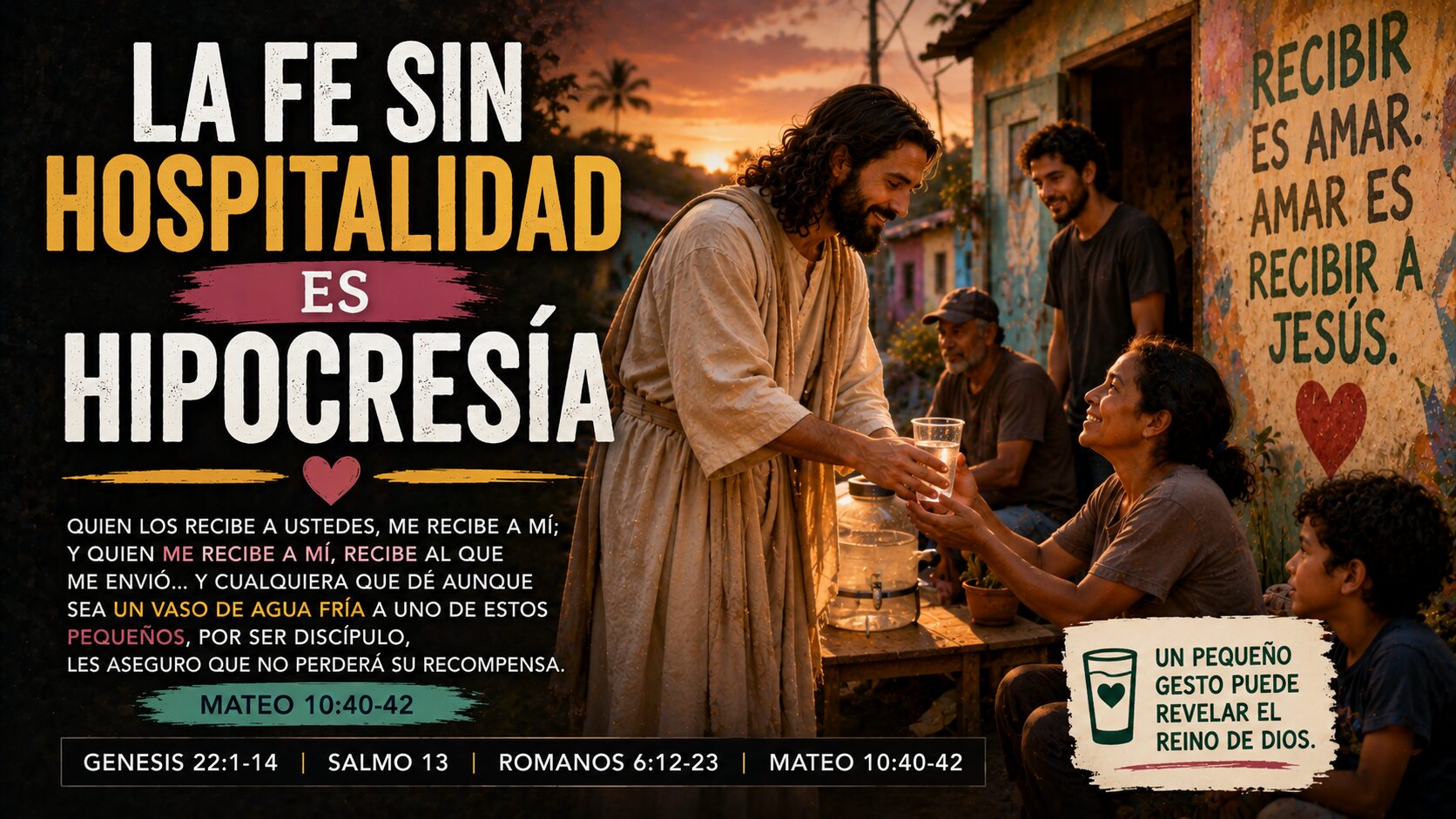 La fe sin hospitalidad es hipocresía
