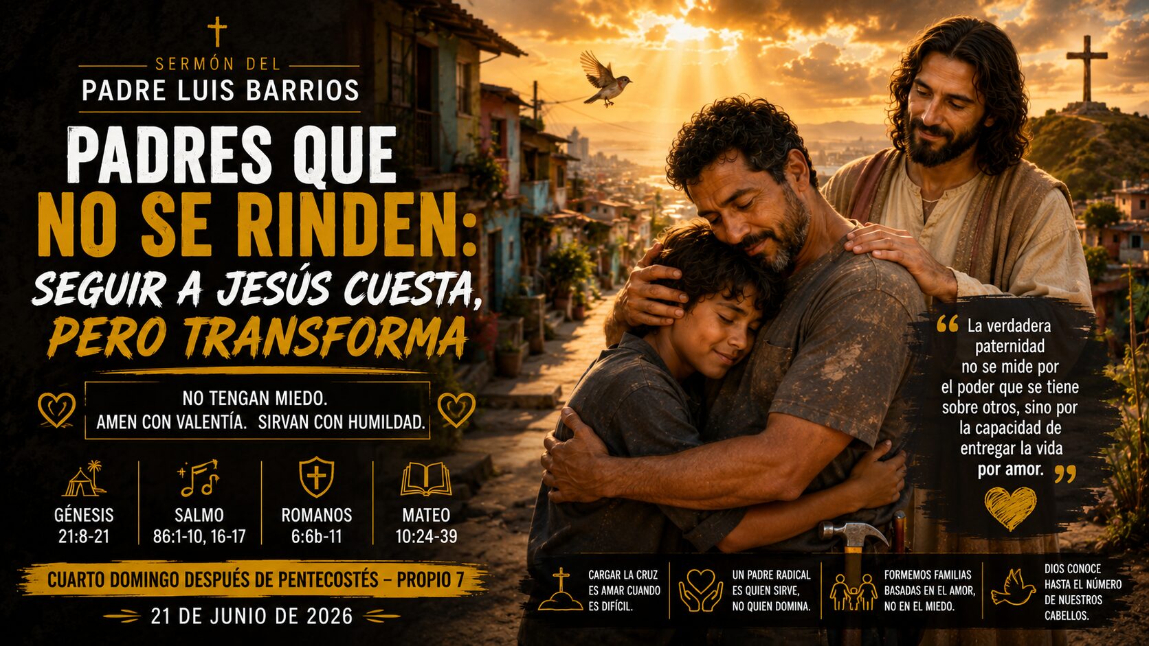 Padres que no se rinden: Seguir a Jesús cuesta, pero transforma