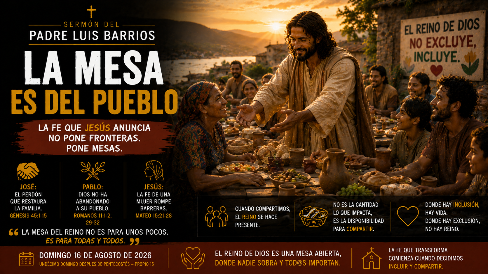 La mesa es del pueblo