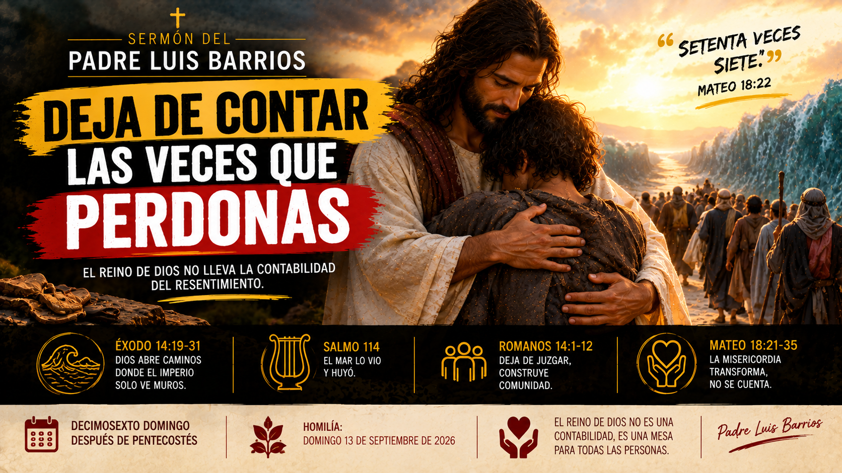 Deja de contar las veces que perdonas